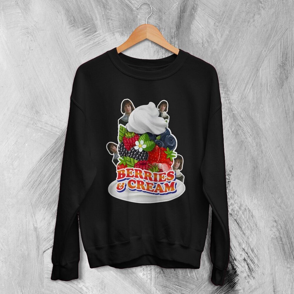 Berries  Cream Sweatshirt Vintage Tiktok Sweater Berries  Cream Meme 17